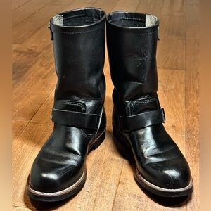 Red Wing Shoes Black Leather Engineer Boots 8D